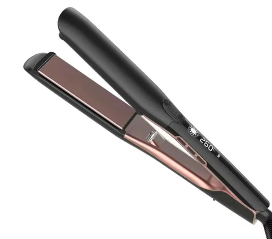 Hair Straightener 260℃ Professional High Temp Ceramic 500°F 2 in 1 Straightener Curler for Frizzy Hair Plasma Wide Flat Iron