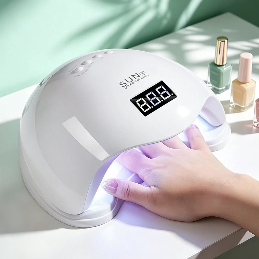 UV LED Nail Lamp 24 Leds Nail Dryer with 4 Timer Settings and Display Portable UV Lamp for Curing Gel Nail Polish