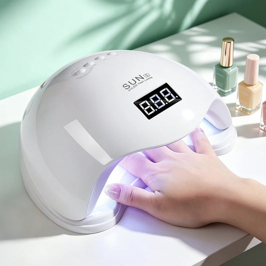 UV LED Nail Lamp 24 Leds Nail Dryer with 4 Timer Settings and Display Portable UV Lamp for Curing Gel Nail Polish