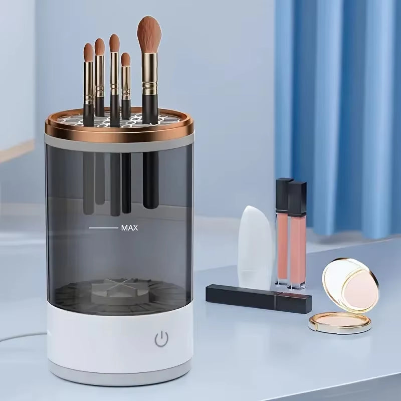USB Powered Brush Washer Dryer Odorless Battery-Free Makeup Cleaner Plug-And-Play Essential Beauty Accessory