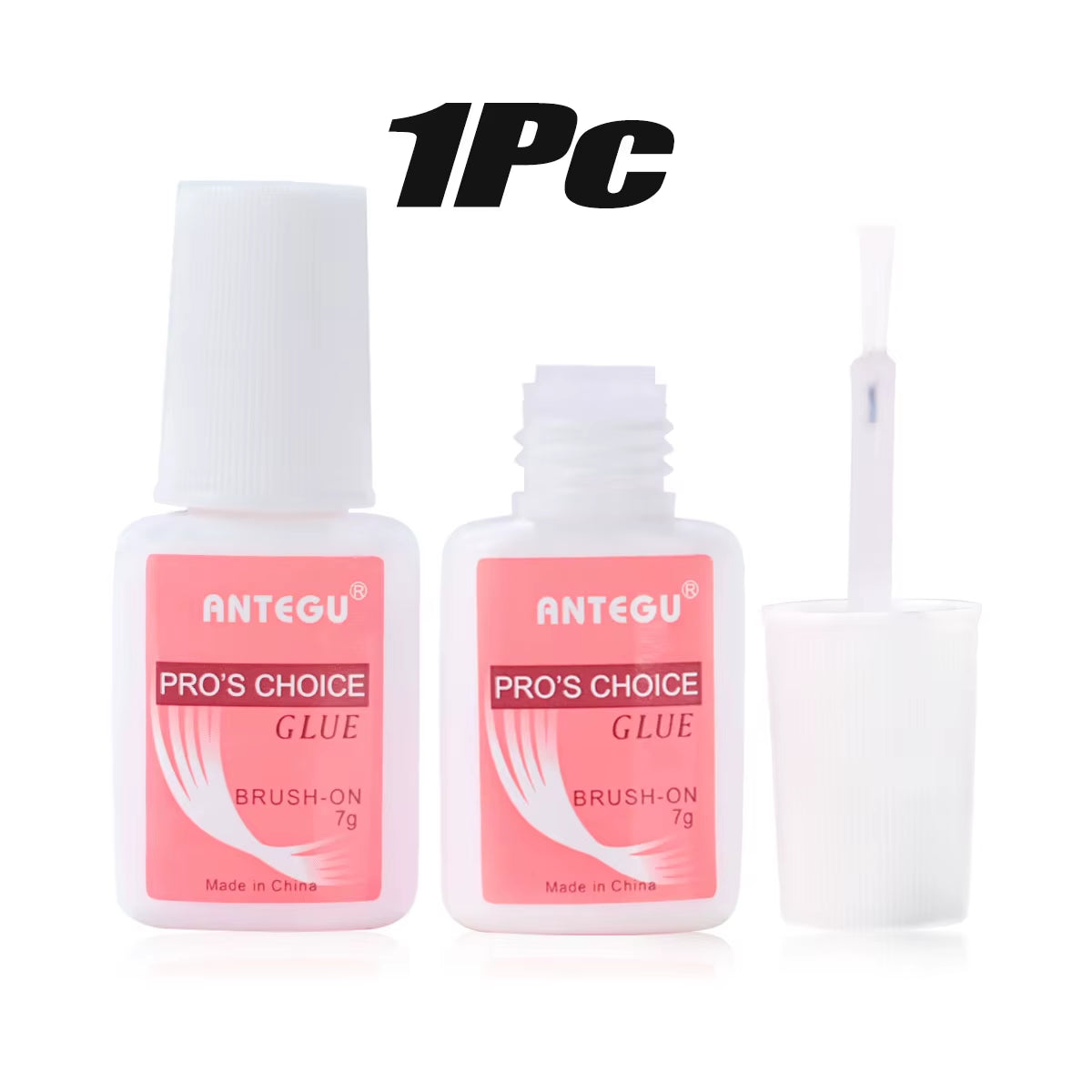 1/5/10Pcs Fast-Dry Fake Nail Nail Art Glue 7G/Bottle Super-Strong Adhesive Nail Glue with Brush Rhinestones&Falase Tip Glue